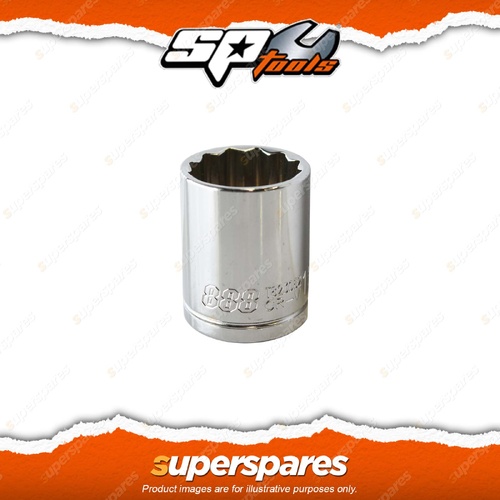 888 Series 1/2" Drive Socket - 13mm 12 Point Metric Individual Cr-V Steel