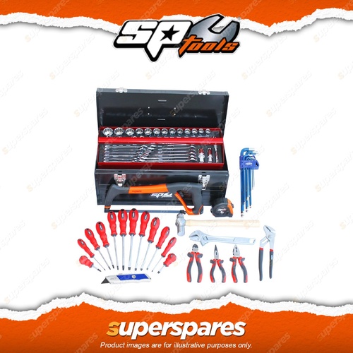 888 Series 66Pcs Starter Toolkit - Metric Sockets Spanners Adjustable Wrench