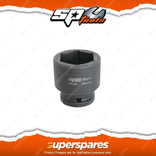 SP Tools 3/4" Drive Impact Socket - 17mm 6 Point Metric High Strength Cr-Mo