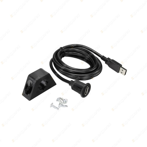 Aerpro Dash Mount USB Extension Adaptor - with 1.8 Metre Long Extension