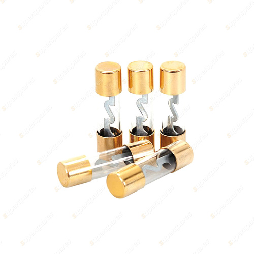 Aerpro 20 Amp AGU Type Fuses - with Gold Plated End Caps Package of 5