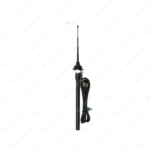 Aerpro 4 Section Top Key Mount / Black Antenna - 4 Section Stainless Steel Mast