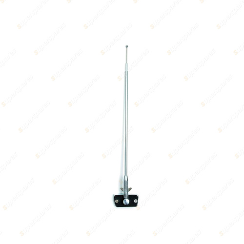 Aerpro Gutter Mount Antenna - 3 Section Stainless Steel Mast Fixed Spring Base