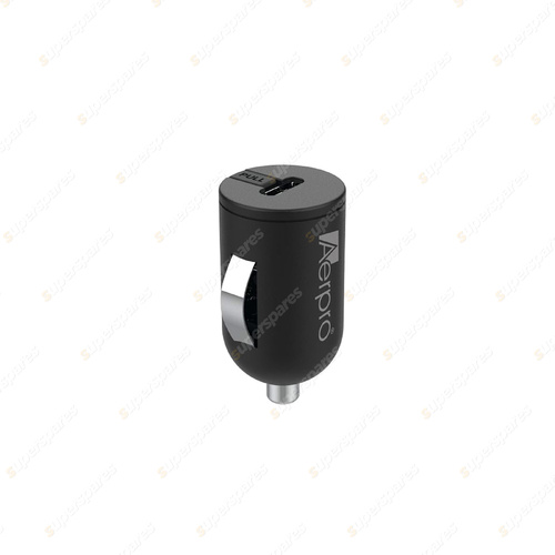 Aerpro PD Single USB In-Car Charger - Plugs Into Vehicle Accessory Socket