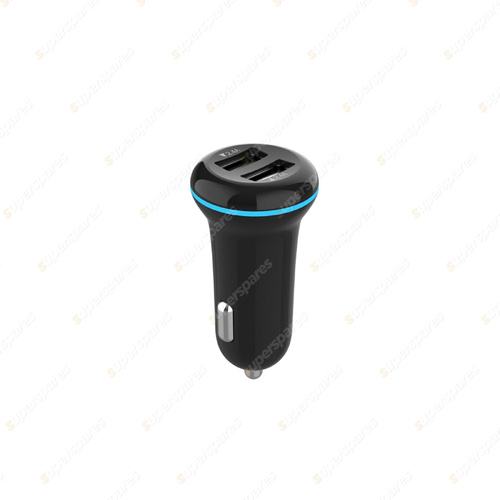 Aerpro 3.4A Dual USB In-Car Charger - Plugs Into Vehicle Accessory Socket