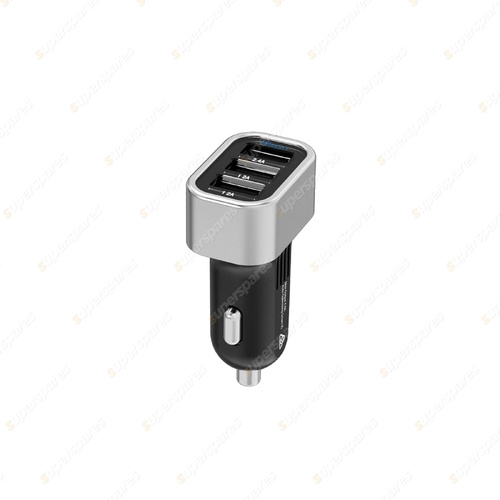 Aerpro 4.8A Triple USB In-Car Charger - Plugs Into Vehicle Accessory Socket