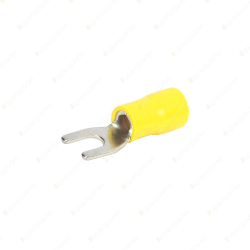 Aerpro 4.3mm Width Fork Terminal - 12/10GA 4-6mm Yellow Packet of 100