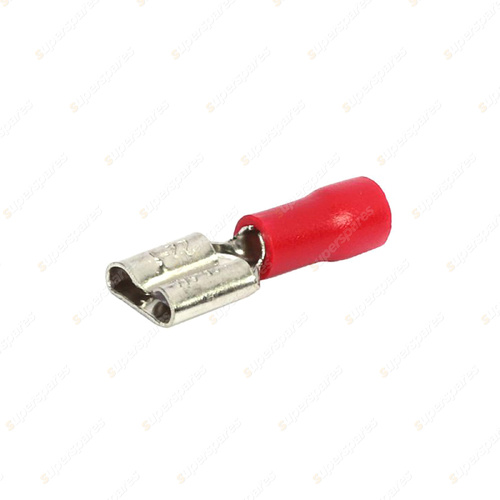 Aerpro 7.4mm Female Spade Terminal Red - 22/16GA 0.5-1.5mm Wire Packet of 100