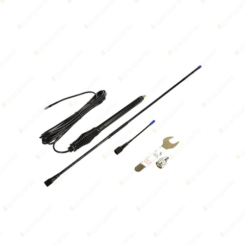 Aerpro 3dBi / 6dBi 477MHz Black Elevated Feed UHF Antenna Kit for UHF CB Radios