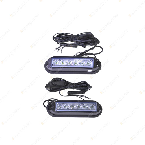 Aerpro LED Day Time Running Lights - 6 High Power LEDS in Each Light