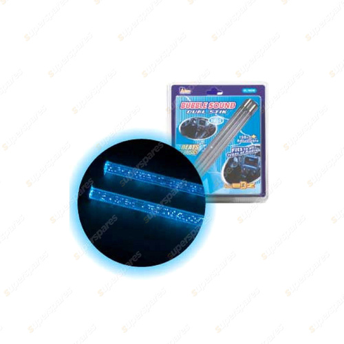 Aerpro 6" 152mm LED Stick - Dual Bubble-Glow Blue with Sound Controller