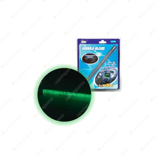 Aerpro 6" 15cm LED Stick - Single Bubble-Glow Green with Sound Controller