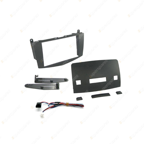 Aerpro Double DIN Black Facia Kit Suit for Mercedes Benz C-Class W204 2007-2012