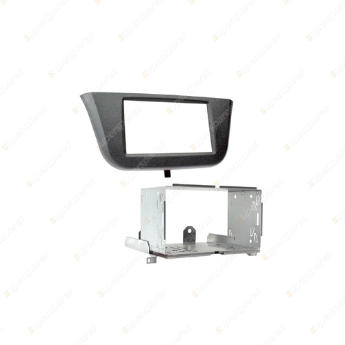 Aerpro Double DIN Textured Black Facia with Metal Cage for Iveco Daily 14-On