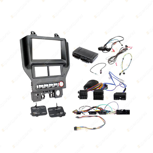 Aerpro Double DIN Gunmetal Grey Install Kit Suit for Ford Mustang 15-On