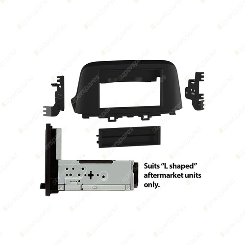 Aerpro Double DIN Black Facia Install Kit Suit for Hyundai Kona 2017-On