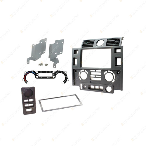 Aerpro Double DIN Matte Black Facia Kit Suit for Landrover Defender 07-15