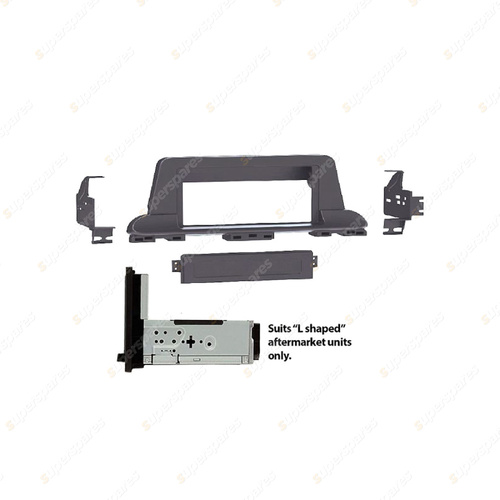 Aerpro Double DIN Black Facia Install Kit Suit for Kia Cerato BD 2019-On