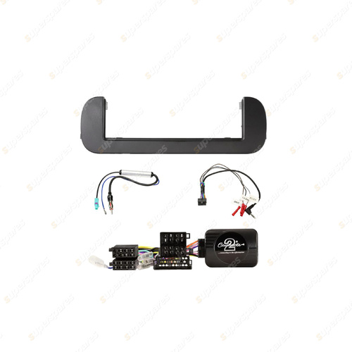 Aerpro Single DIN Dark Grey Install Kit Suit for Fiat Panda 2013-2018