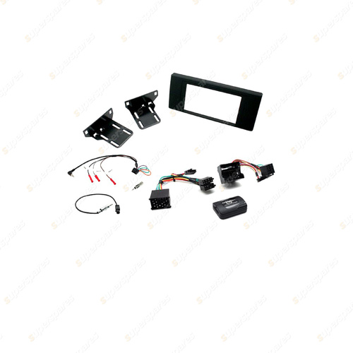 Aerpro Double DIN Matte Black Facia Install Kit Suit for BMW X5 E53 2000-2006