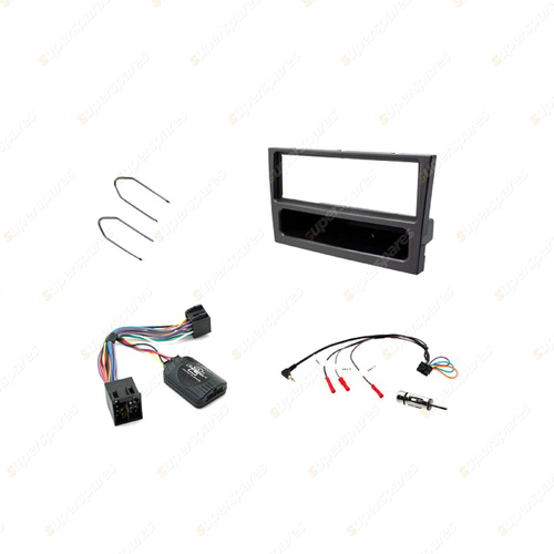 Aerpro Single DIN Metallic Grey Install Kit Suit for Holden Vectra ZC Barina XC