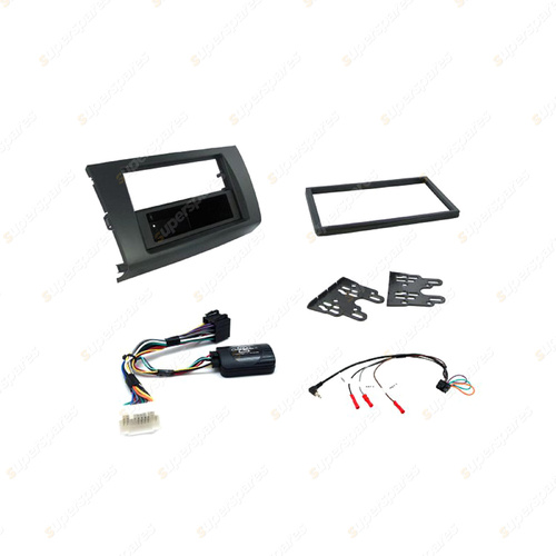 Aerpro Dark Grey Facia Black Pocket Install Kit for Suzuki Swift 2005-2010