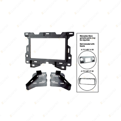 Aerpro Double DIN Matte Black Facia Kit Suit for Mercedes Sprinter 2018-On