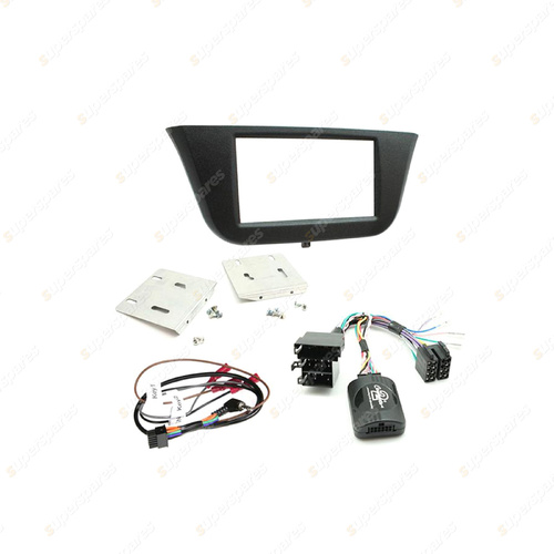 Aerpro Double DIN Textured Black Install Kit Suit for Iveco Daily 2014-On