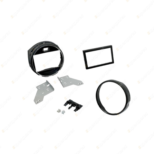 Aerpro Double DIN Gloss & Matte Black Facia for Mini Cooper F55 F56 2014-On