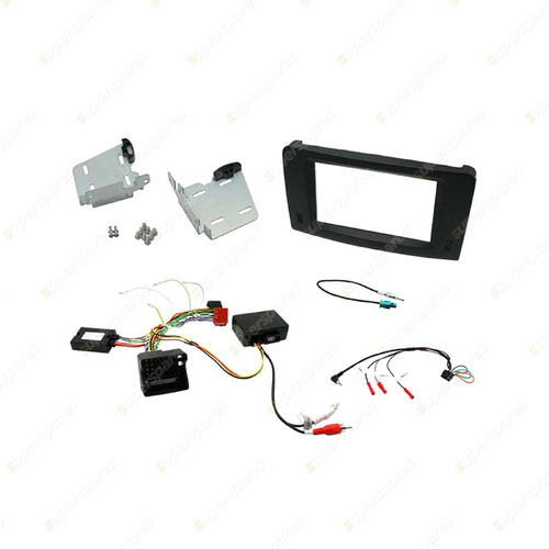 Aerpro Double DIN Matte Black Install Kit for Mercedes Benz M-Class R-Class