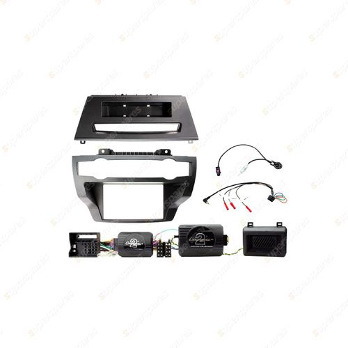 Aerpro Double DIN Black Install Kit - Non Amplified for BMW X5 E70 X6 E71