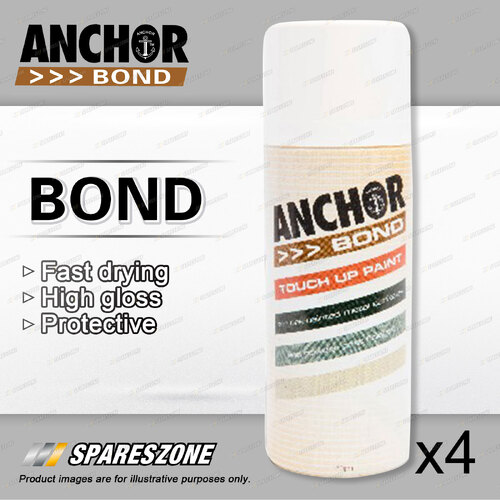 4 x Anchor Bond Stone / Riversand / Beige Paint 150 Gram For Repair On Colorbond