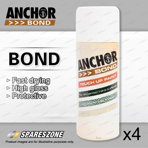 4 x Anchor Bond Basalt / Granite Paint 150 Gram For Repair On Colorbond