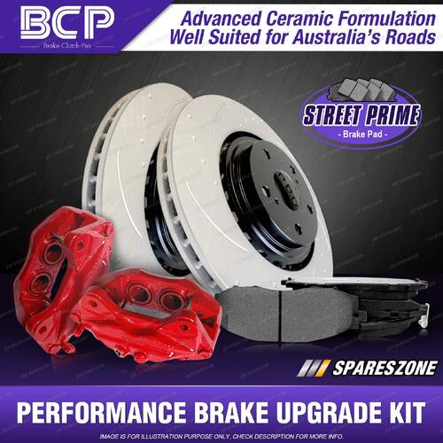 Front Disc Brake Calipers + Rotors + Pads for Holden Commodore Statesman VR VS