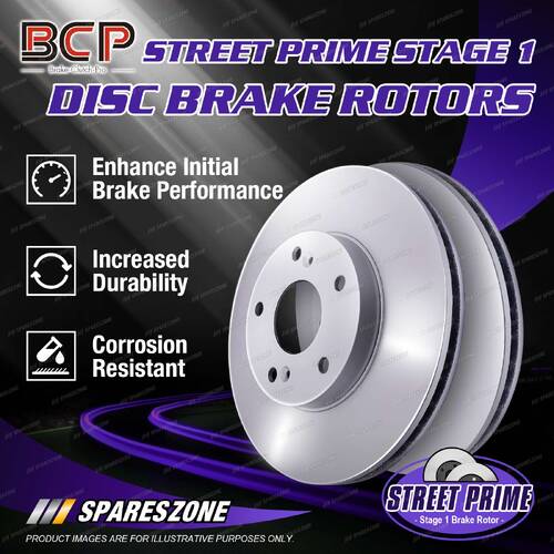 2 Front BCP Disc Brake Rotors for Mazda E Series E1400 E1600 E1800 E2000 E2200