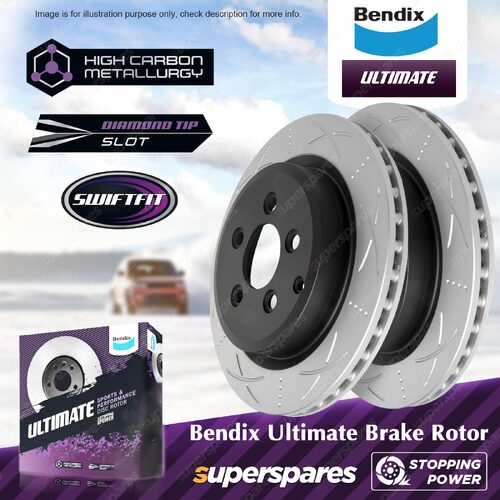 Bendix Rear ULT Rotors for Ford Falcon BA BF FG X Territory SX SY SZ OD 328mm