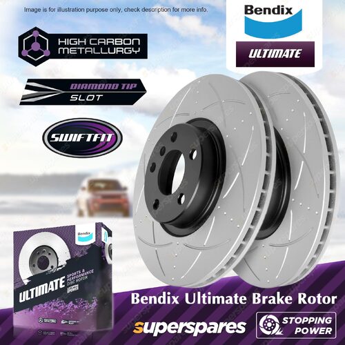 Bendix Front ULT Brake Rotors for BMW X6 Series E71 E72 X5 Series E70 F15 F85