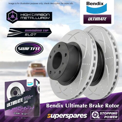 Bendix Front ULT Disc Brake Rotors for HSV XU8 XU6 Senator Manta Clubsport VT