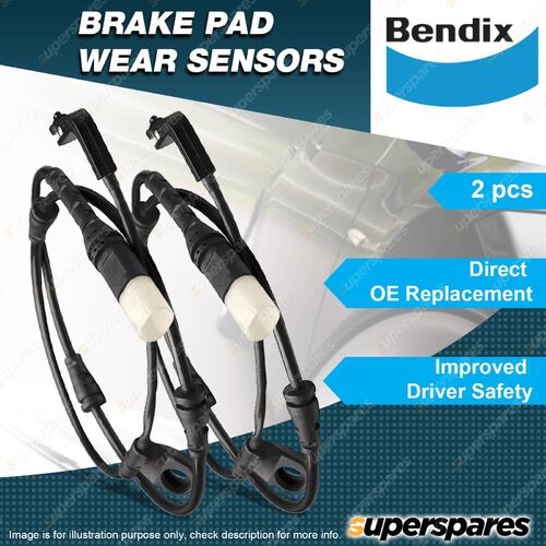 2 Pcs Bendix Front Brake Pad Wear Sensors for Holden Astra TS Zafira 1.8 2.2