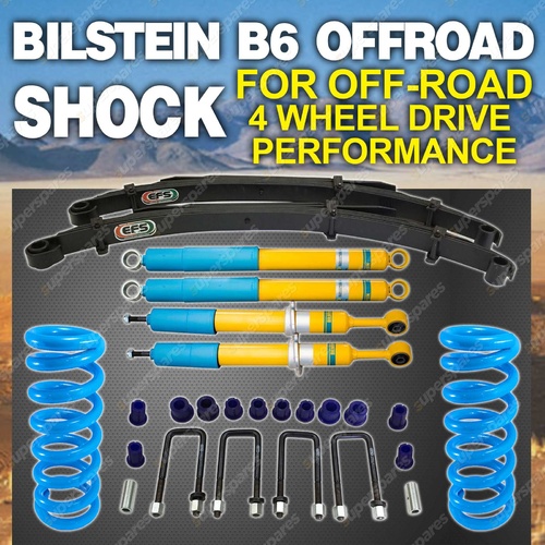 Bilstein Shock Strut Coil EFS Leaf 50mm Lift Kit for Toyota Hilux VIGO KUN26