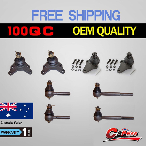 8 Ball Joints +Tie Rod Ends for Toyota Hilux IFS Hilux LN147 LN145 RZN152 97-03