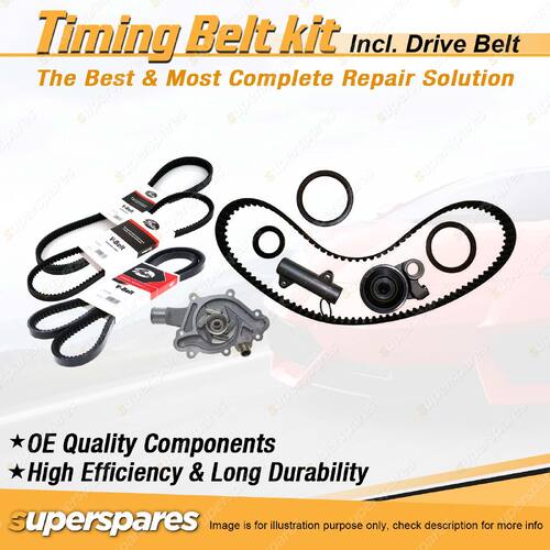 Timing Belt Kit & Gates Belt for Toyota Landcruiser HDJ 78 79 100 101 4.2L