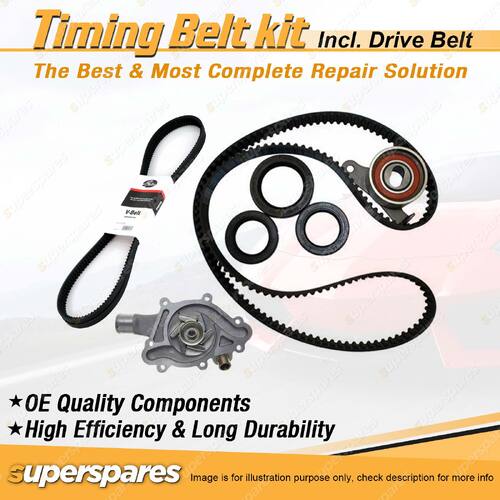 Timing Belt Kit & Gates Drive Belt for Toyota Celica Supra MA61 2.8L 5MGE 5MGEU