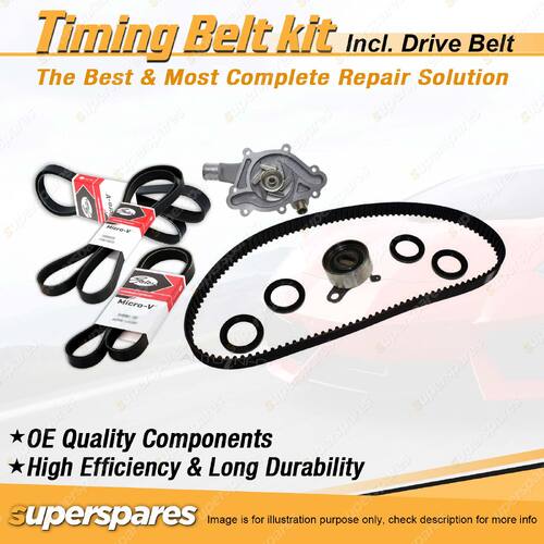 Timing Belt Kit & Gates Belt for Toyota Corolla SECA AE93 1.8L 7AFE FWD 92-94