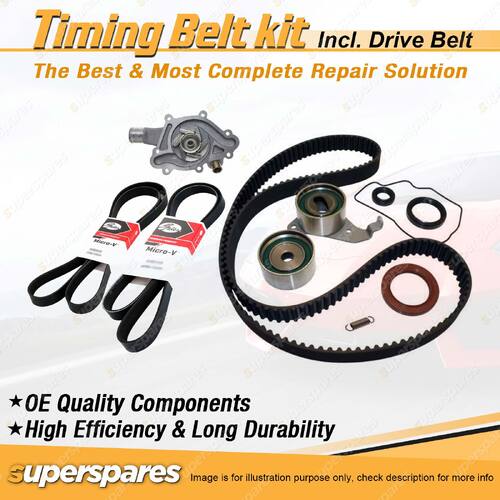 Timing Belt Kit & Gates Belt for Toyota Camry SV21 2.0L 3SFE without A/C 162T