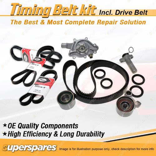 Timing Belt Kit & Gates Belt for Toyota Camry MCV36R MCV36 3.0L 1MZFE With A/C