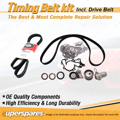 Timing Belt Kit & Gates Drive Belt for Audi A4 B7 2.0L 20V ALT 2005-2008