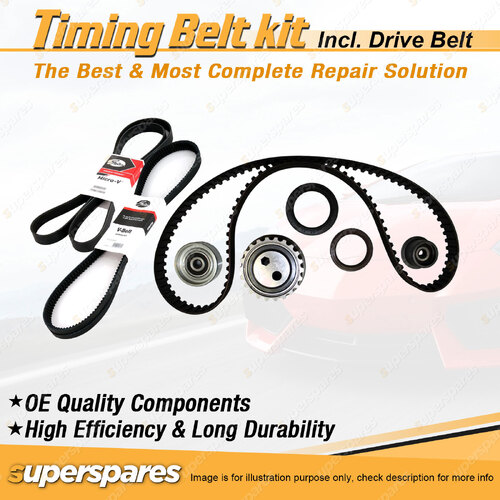 Timing Belt Kit & Gates Drive Belt for BMW 318i E36 1.8L M40B18 1991-1993