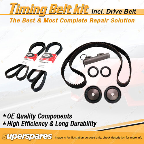 Timing Belt Kit & Gates Drive Belt for Chrysler PT Cruiser PT 2.0L ECC 2000-2002