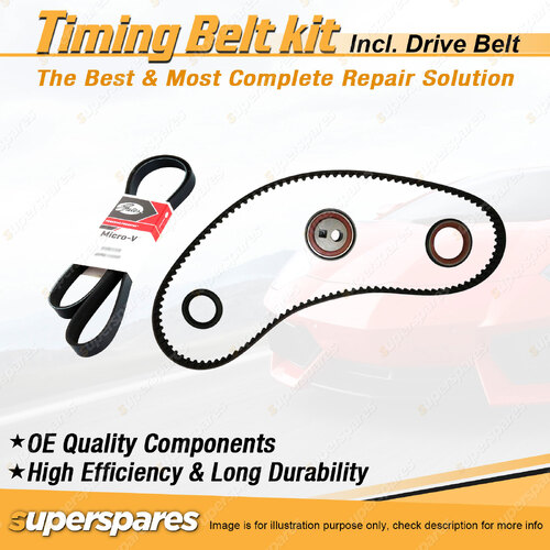 Timing Belt Kit & Gates Drive Belt for Citroen Xantia Xsara 1.8L 2.0L 1993-2000